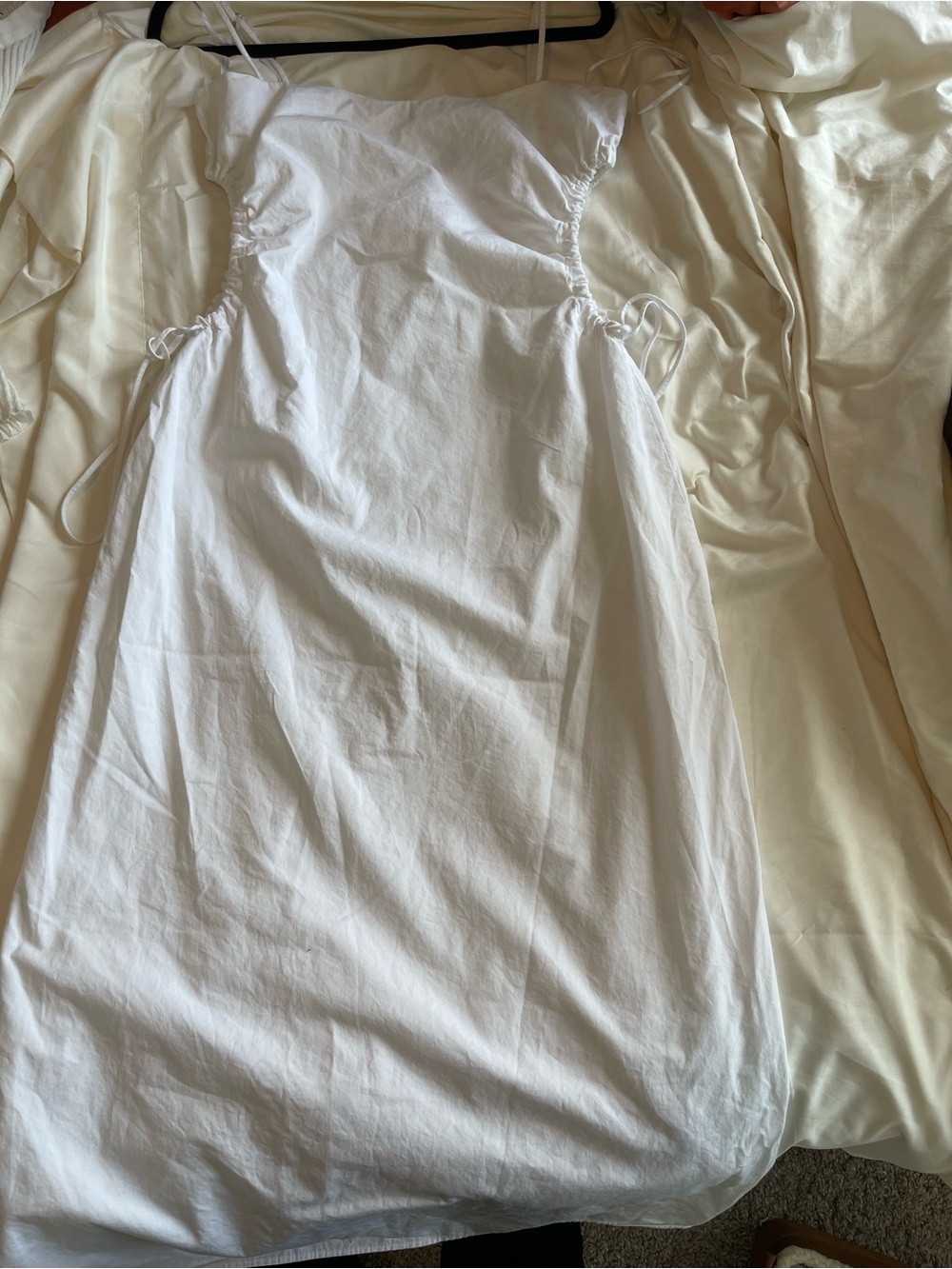 White Spaghetti-Strap Slip Dress